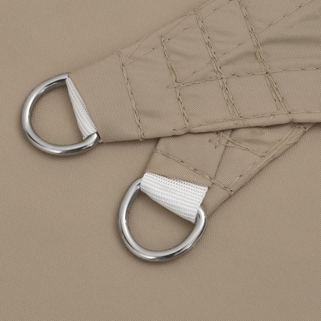 vidaXL Sonnensegel Oxford-Gewebe Quadratisch 7x7 m Taupe
