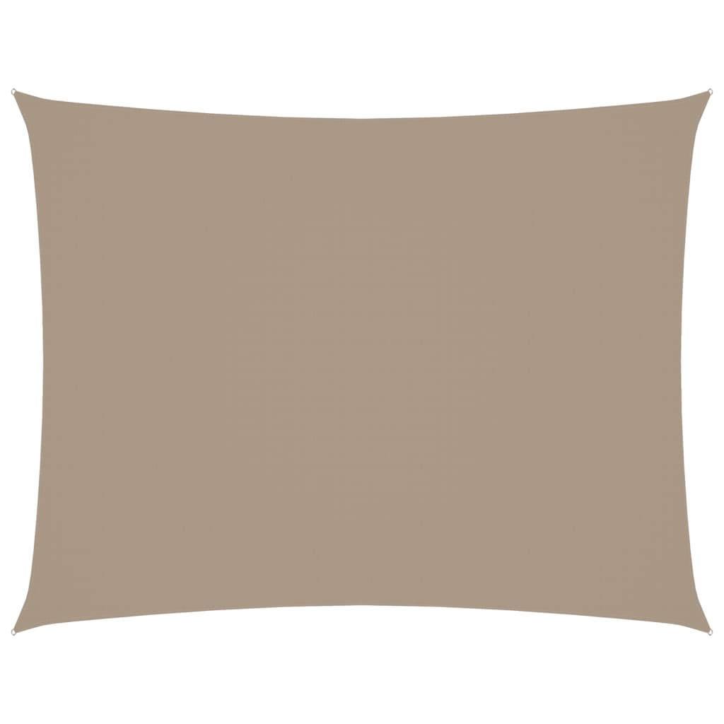 vidaXL Sonnensegel Oxford-Gewebe Rechteckig 2x3,5 m Taupe