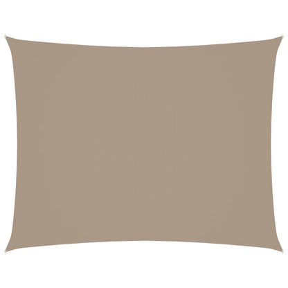 vidaXL Sonnensegel Oxford-Gewebe Rechteckig 2x3,5 m Taupe