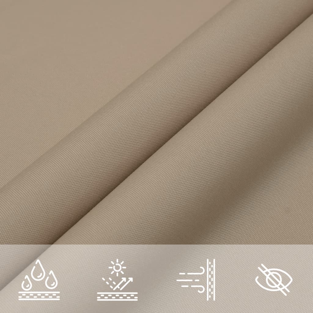 vidaXL Sonnensegel Oxford-Gewebe Rechteckig 2x3,5 m Taupe