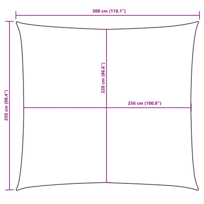 vidaXL Sonnensegel Oxford-Gewebe Rechteckig 2,5x3 m Taupe
