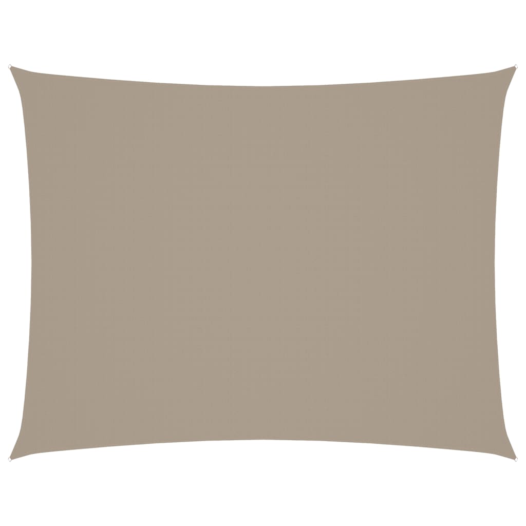 vidaXL Sonnensegel Oxford-Gewebe Rechteckig 3x4,5 m Taupe