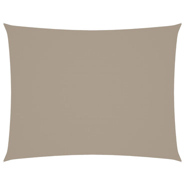 vidaXL Sonnensegel Oxford-Gewebe Rechteckig 3x4,5 m Taupe