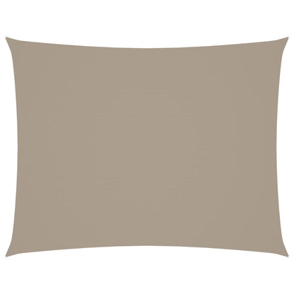 vidaXL Sonnensegel Oxford-Gewebe Rechteckig 3x4,5 m Taupe