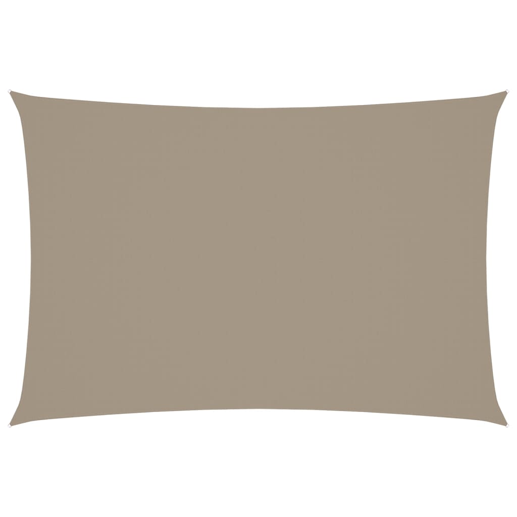 vidaXL Sonnensegel Oxford-Gewebe Rechteckig 3x5 m Taupe