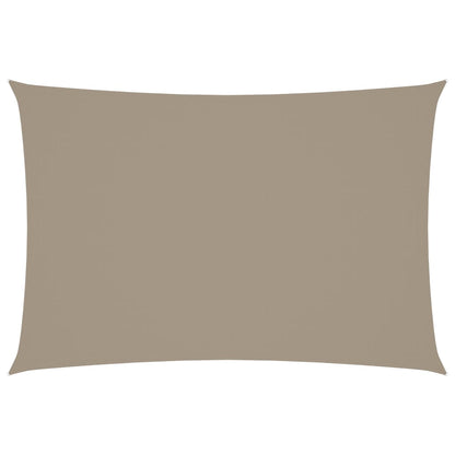 vidaXL Sonnensegel Oxford-Gewebe Rechteckig 3x5 m Taupe