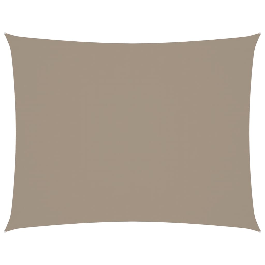 vidaXL Sonnensegel Oxford-Gewebe Rechteckig 3,5x4,5 m Taupe