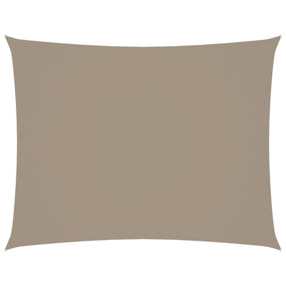 vidaXL Sonnensegel Oxford-Gewebe Rechteckig 3,5x4,5 m Taupe