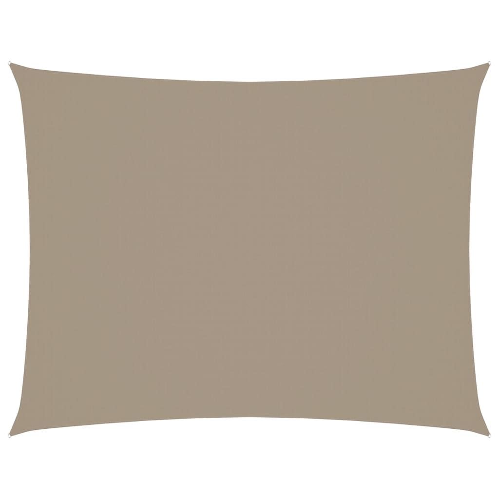 vidaXL Sonnensegel Oxford-Gewebe Rechteckig 3,5x5 m Taupe