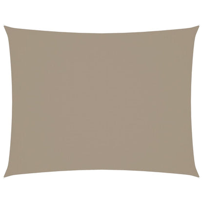 vidaXL Sonnensegel Oxford-Gewebe Rechteckig 3,5x5 m Taupe