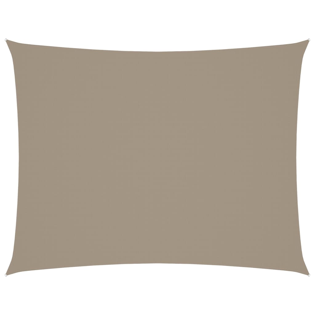 vidaXL Sonnensegel Oxford-Gewebe Rechteckig 4x5 m Taupe