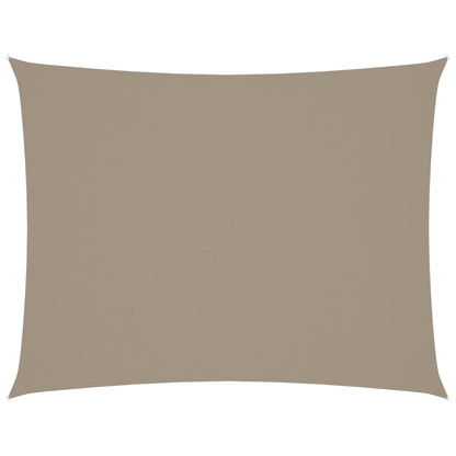 vidaXL Sonnensegel Oxford-Gewebe Rechteckig 4x5 m Taupe