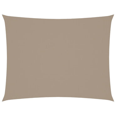 vidaXL Sonnensegel Oxford-Gewebe Rechteckig 4x6 m Taupe