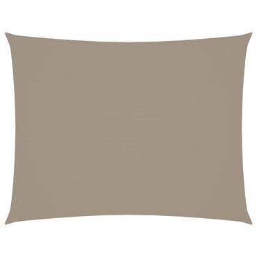 vidaXL Sonnensegel Oxford-Gewebe Rechteckig 5x6 m Taupe
