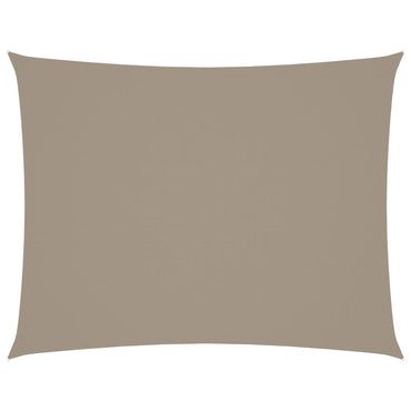 vidaXL Sonnensegel Oxford-Gewebe Rechteckig 5x7 m Taupe