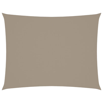 vidaXL Sonnensegel Oxford-Gewebe Rechteckig 5x7 m Taupe