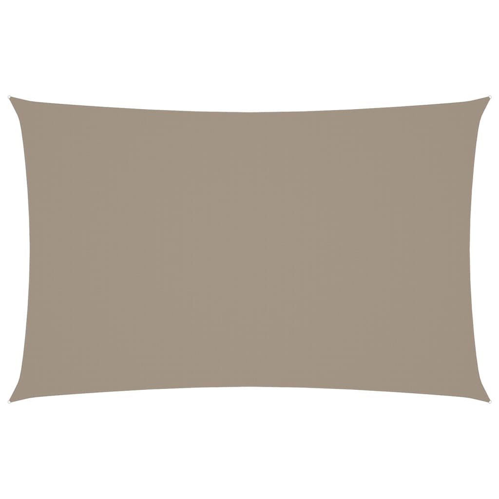 vidaXL Sonnensegel Oxford-Gewebe Rechteckig 5x8 m Taupe