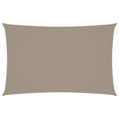 vidaXL Sonnensegel Oxford-Gewebe Rechteckig 5x8 m Taupe