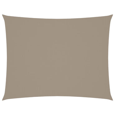 vidaXL Sonnensegel Oxford-Gewebe Rechteckig 6x7 m Taupe