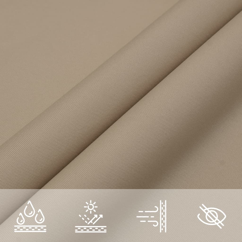 vidaXL Sonnensegel Oxford-Gewebe Rechteckig 6x7 m Taupe