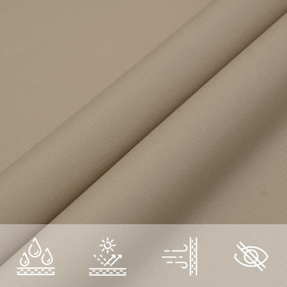 vidaXL Sonnensegel Oxford-Gewebe Rechteckig 6x7 m Taupe