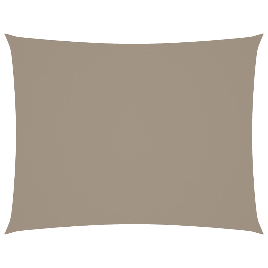 vidaXL Sonnensegel Oxford-Gewebe Rechteckig 6x8 m Taupe