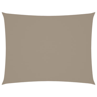 vidaXL Sonnensegel Oxford-Gewebe Rechteckig 6x8 m Taupe
