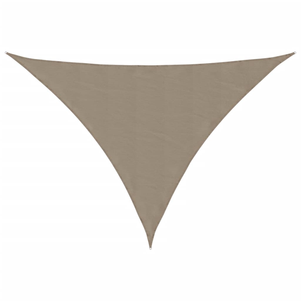 vidaXL Sonnensegel Oxford-Gewebe Dreieckig 2,5x2,5x3,5 m Taupe