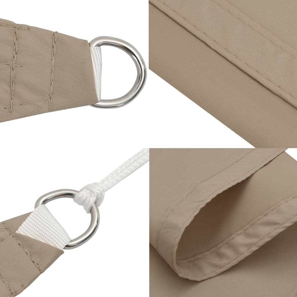 vidaXL Sonnensegel Oxford-Gewebe Dreieckig 2,5x2,5x3,5 m Taupe