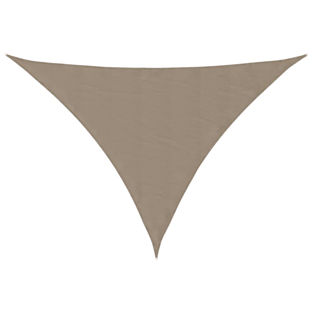 vidaXL Sonnensegel Oxford-Gewebe Dreieckig 3x4x4 m Taupe