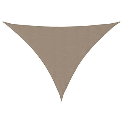 vidaXL Sonnensegel Oxford-Gewebe Dreieckig 3,5x3,5x4,9 m Taupe