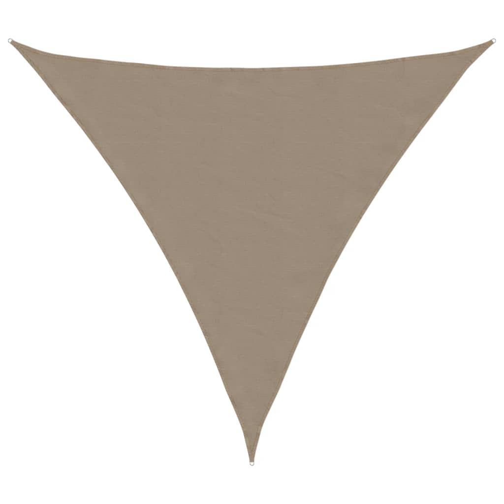 vidaXL Sonnensegel Oxford-Gewebe Dreieckig 4,5x4,5x4,5 m Taupe