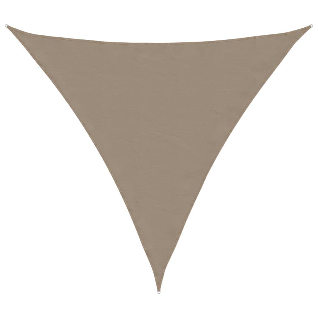 vidaXL Sonnensegel Oxford-Gewebe Dreieckig 5x5x5 m Taupe