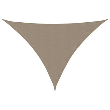 vidaXL Voile d'ombrage en tissu Oxford triangulaire 4x5x6,4 m taupe