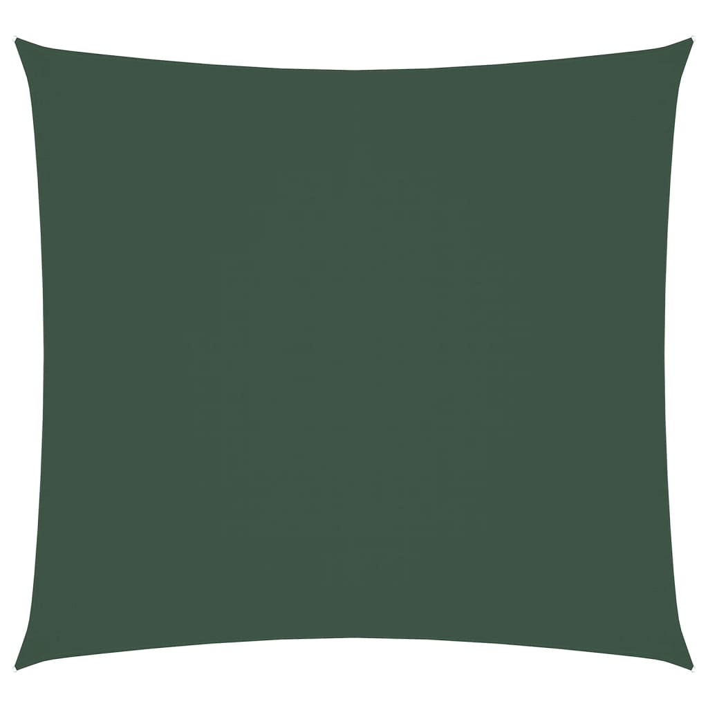 vidaXL Voile d'ombrage en tissu Oxford Carré 2,5x2,5 m Vert foncé