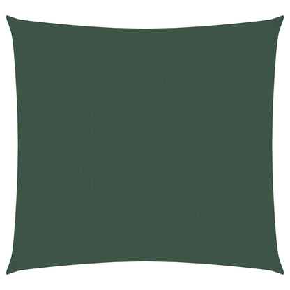vidaXL Voile d'ombrage en tissu Oxford Carré 2,5x2,5 m Vert foncé