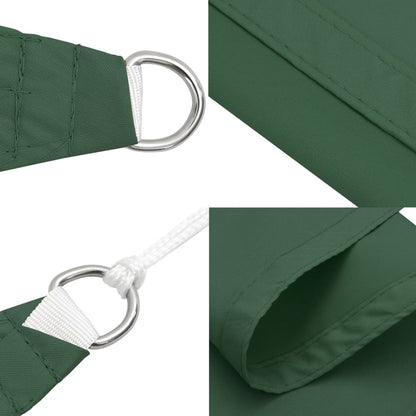 vidaXL Voile d'ombrage Tissu Oxford Carré 3x3 m Vert foncé
