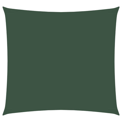 vidaXL Voile d'ombrage en tissu Oxford Carré 4x4 m Vert foncé
