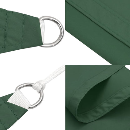 vidaXL Voile d'ombrage en tissu Oxford Carré 4x4 m Vert foncé
