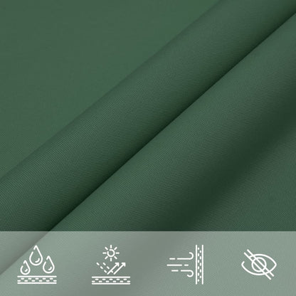 vidaXL Voile d'ombrage en tissu Oxford Carré 4x4 m Vert foncé