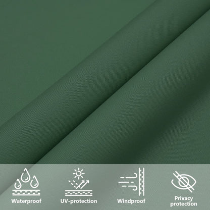 vidaXL Voile d'ombrage en tissu Oxford Carré 4x4 m Vert foncé