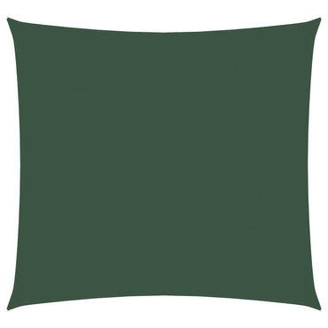 vidaXL Voile d'ombrage en tissu Oxford Carré 5x5 m Vert foncé