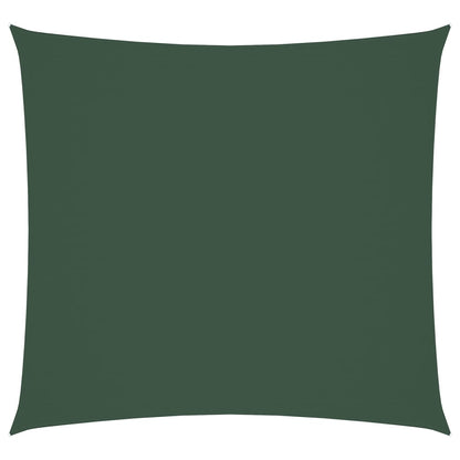 vidaXL Voile d'ombrage Tissu Oxford Carré 7x7 m Vert foncé