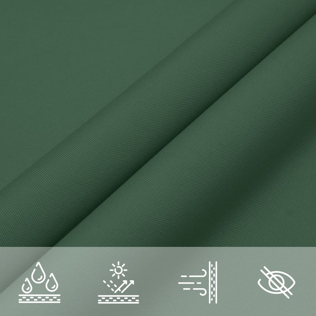 vidaXL Voile d'ombrage Oxford rectangulaire 2x3 m vert foncé