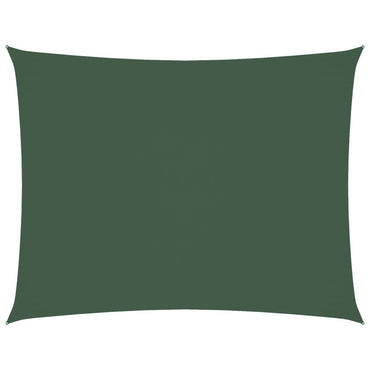 vidaXL Voile d'ombrage Tissu Oxford Rectangulaire 2x3,5 m Vert foncé