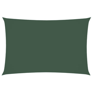 vidaXL Voile d'ombrage rectangulaire en tissu Oxford 2x4 m vert foncé