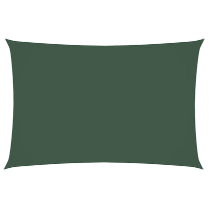vidaXL Voile d'ombrage rectangulaire en tissu Oxford 2x4 m vert foncé