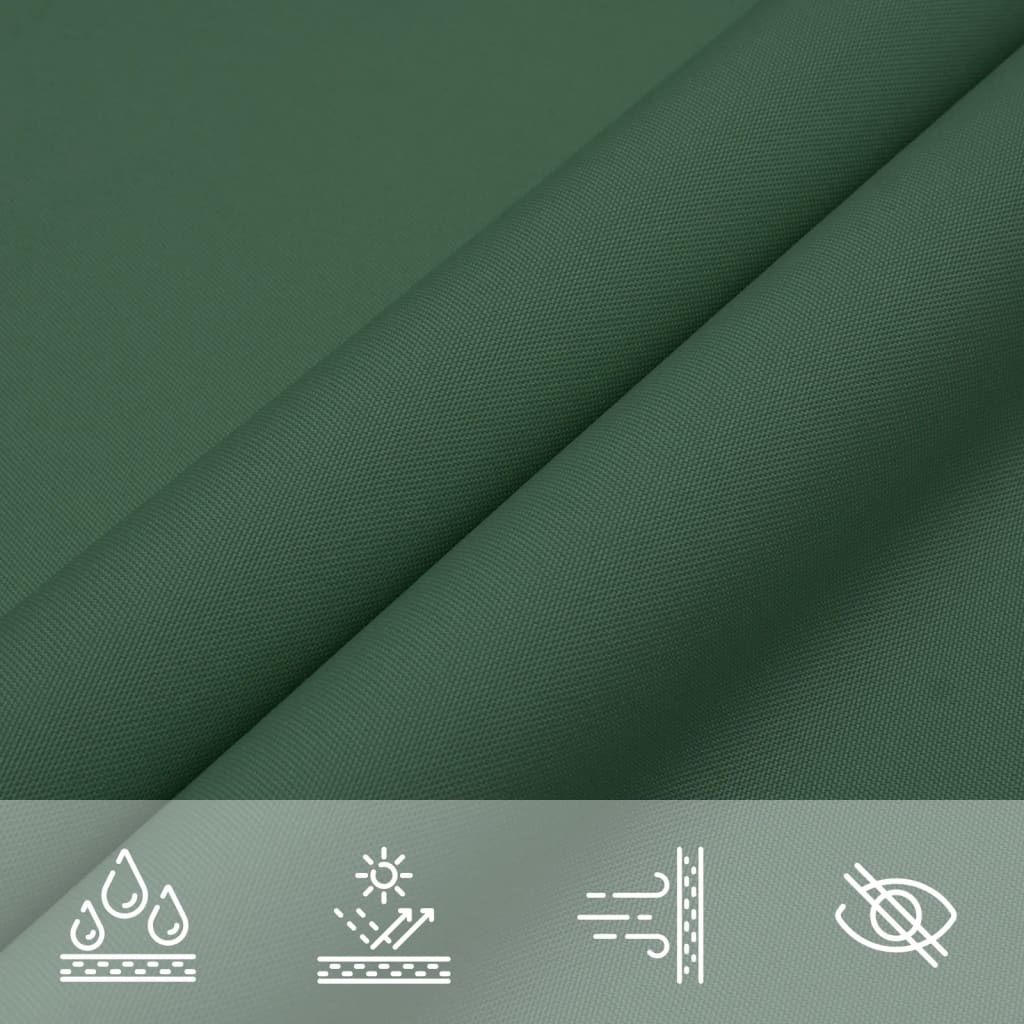 vidaXL Voile d'ombrage Tissu Oxford Rectangulaire 2x5 m Vert foncé