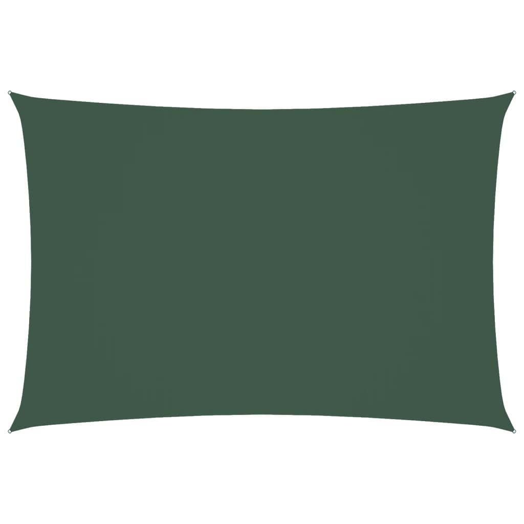 vidaXL Voile d'ombrage en tissu Oxford rectangulaire 2,5x4,5 m Vert foncé