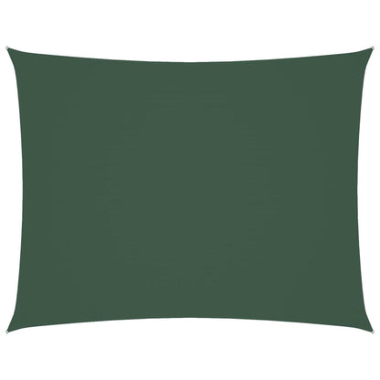Sonnensegel Oxford-Gewebe Rechteckig 6x8 m Dunkelgrün